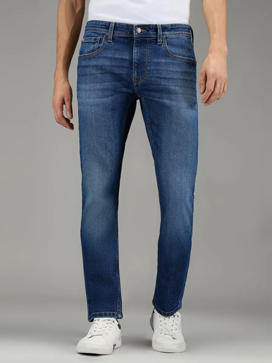 Men Slim Fit Mid-Rise Jeans