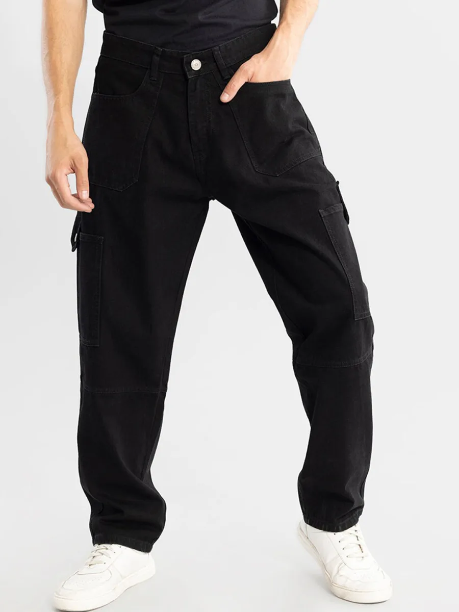 Men Cotton Baggy Cargo Jeans