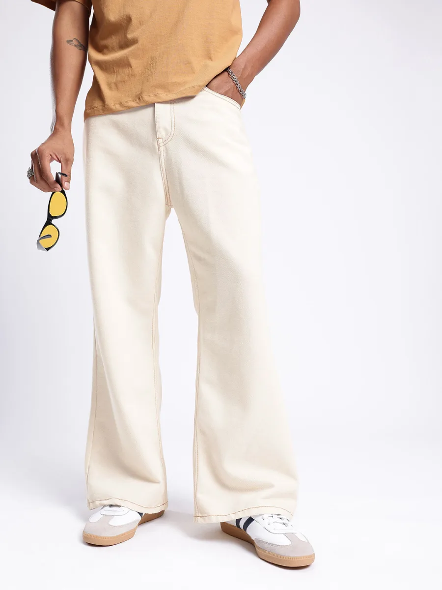Men Loose Bootcut Fit Jeans