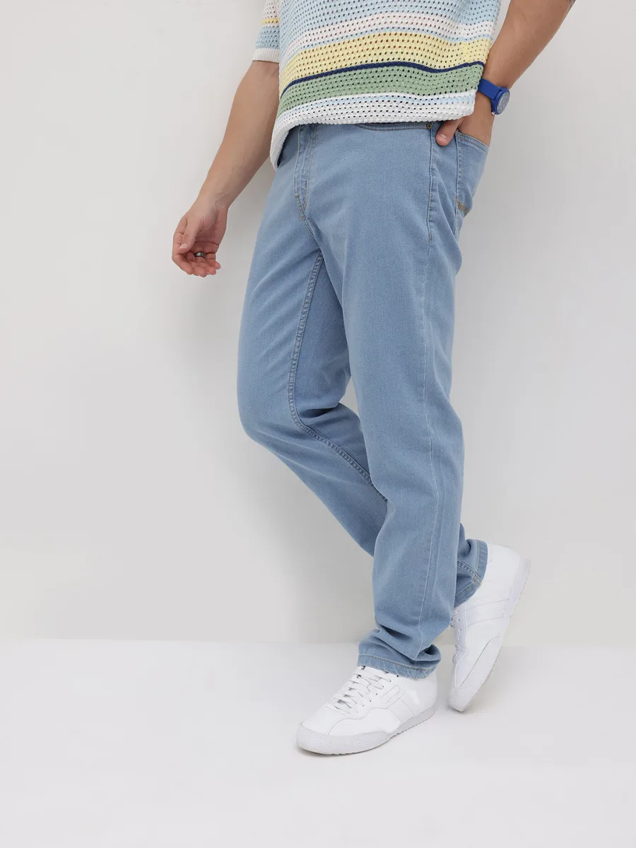 Relaxed Fit Stretchable Jeans