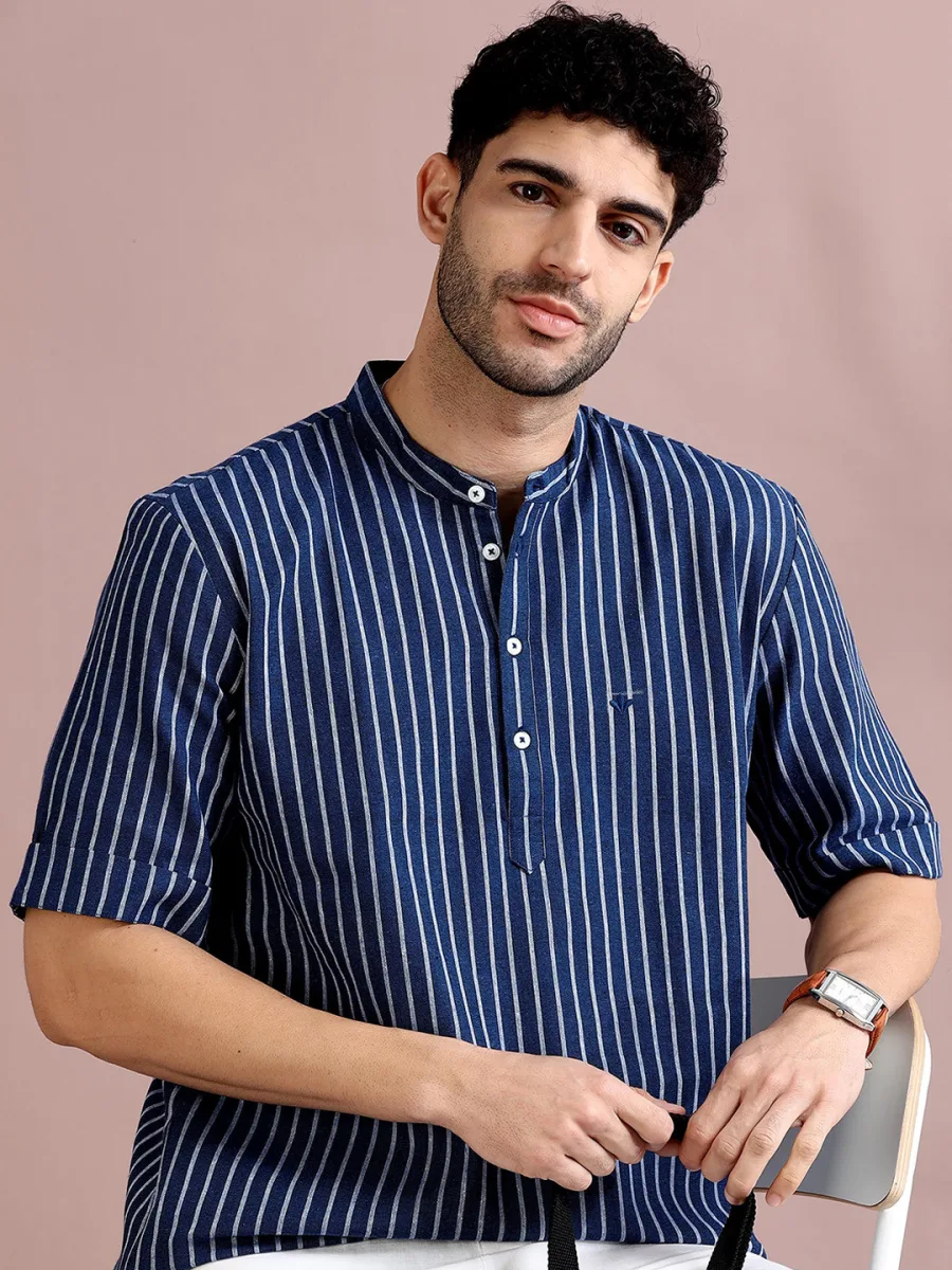 Men Striped Kurta