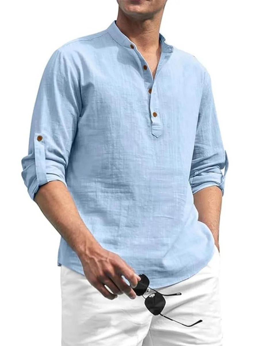 Men Mandarin Collar Kurta