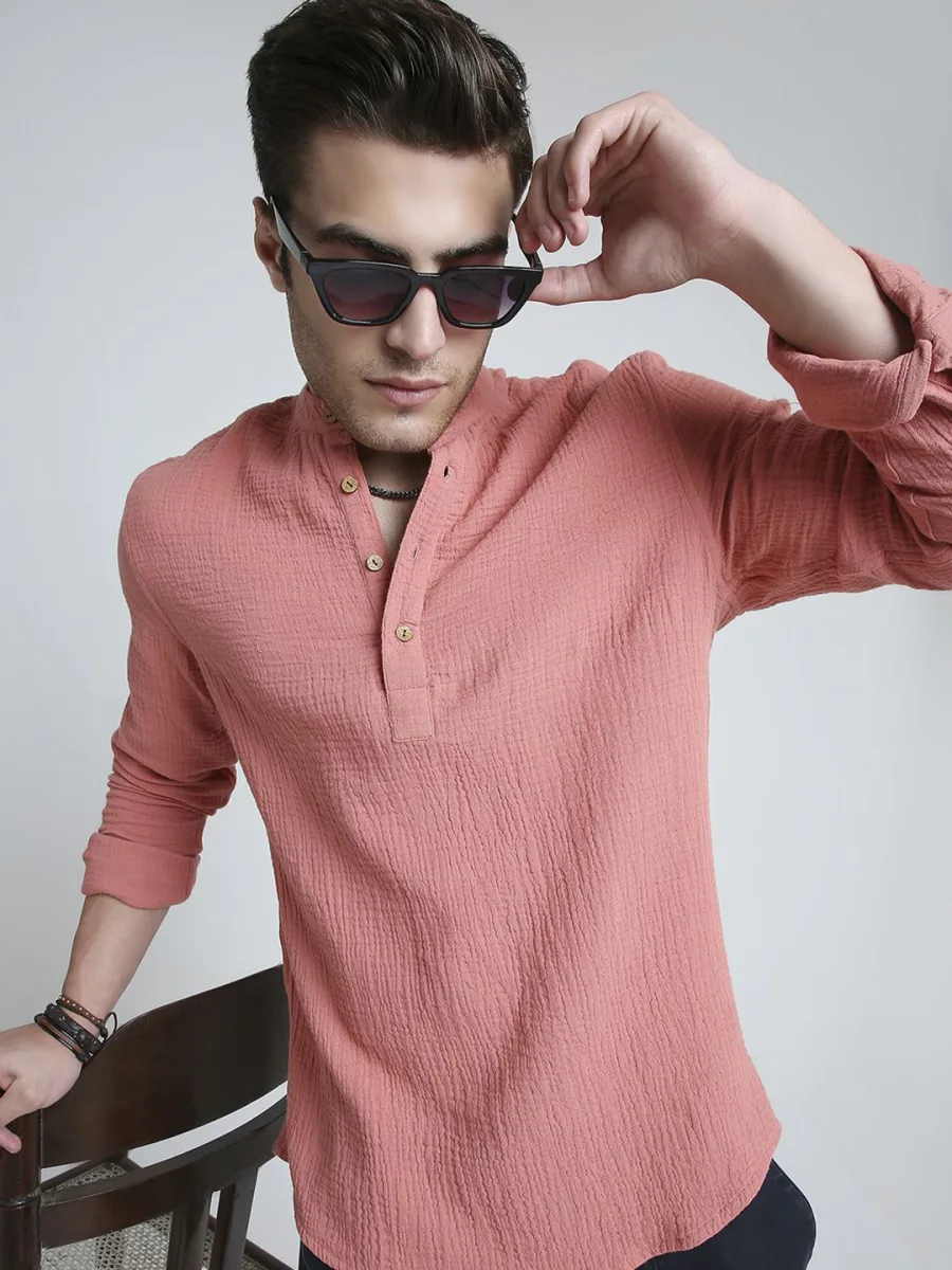 Band Collar Cotton Kurta