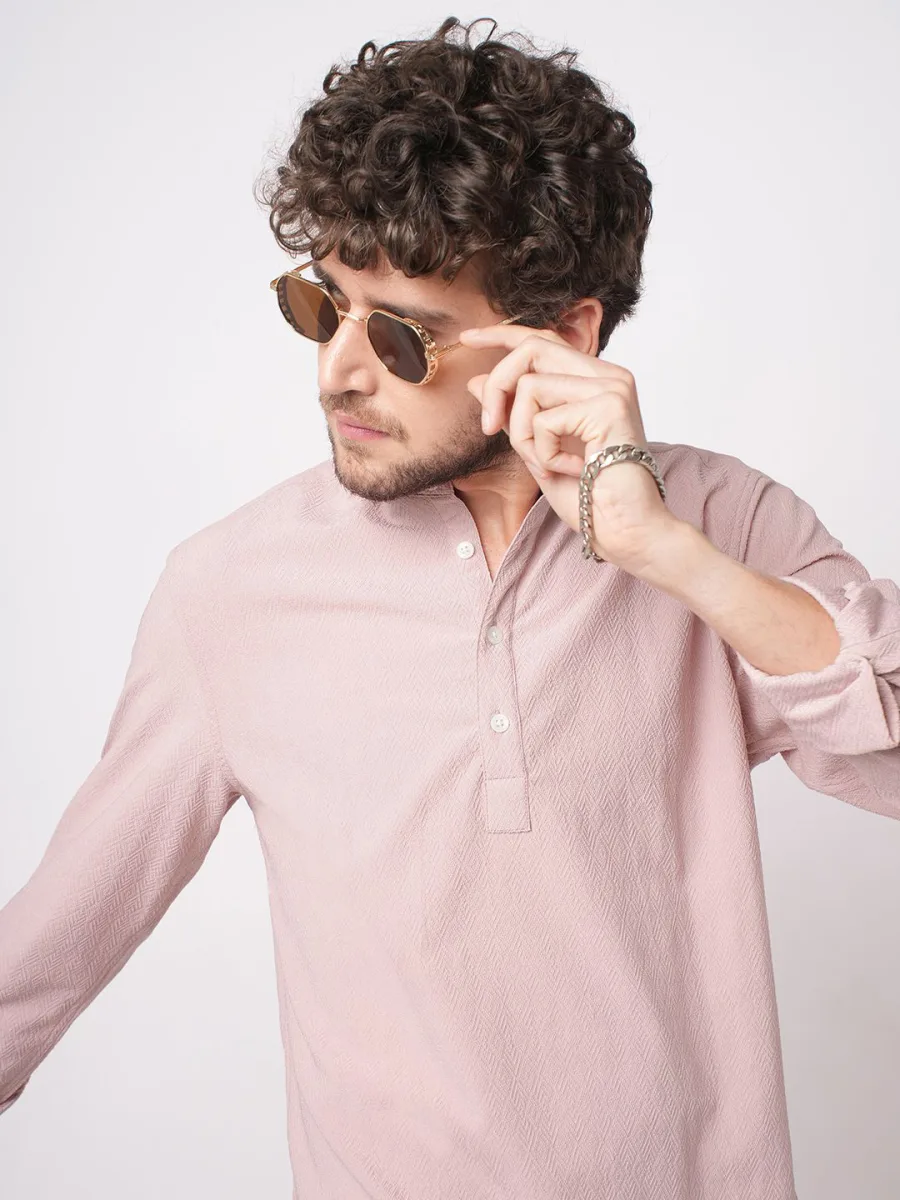 Printed Jacquard Kurta