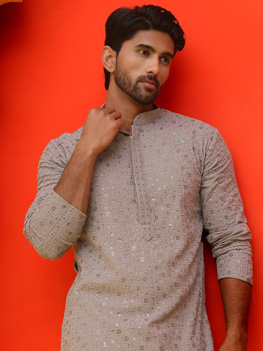 Embroidered Pure Cotton Kurta