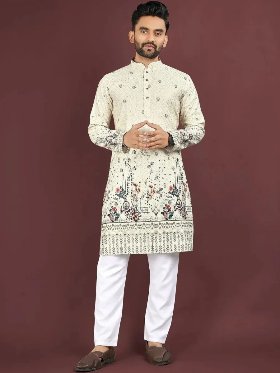 Men Geometric Printed Kurta