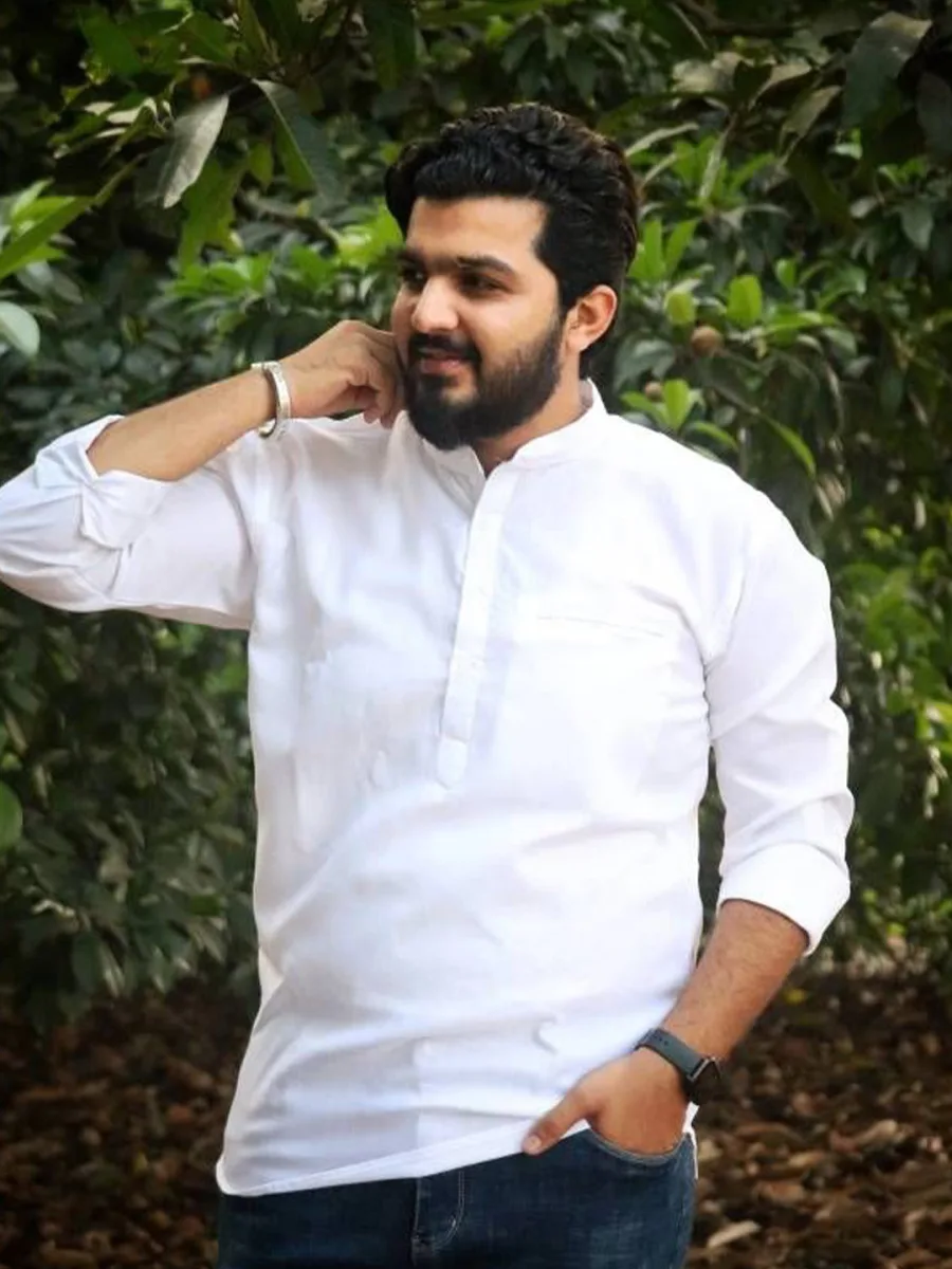 Men Straight Short Kurta