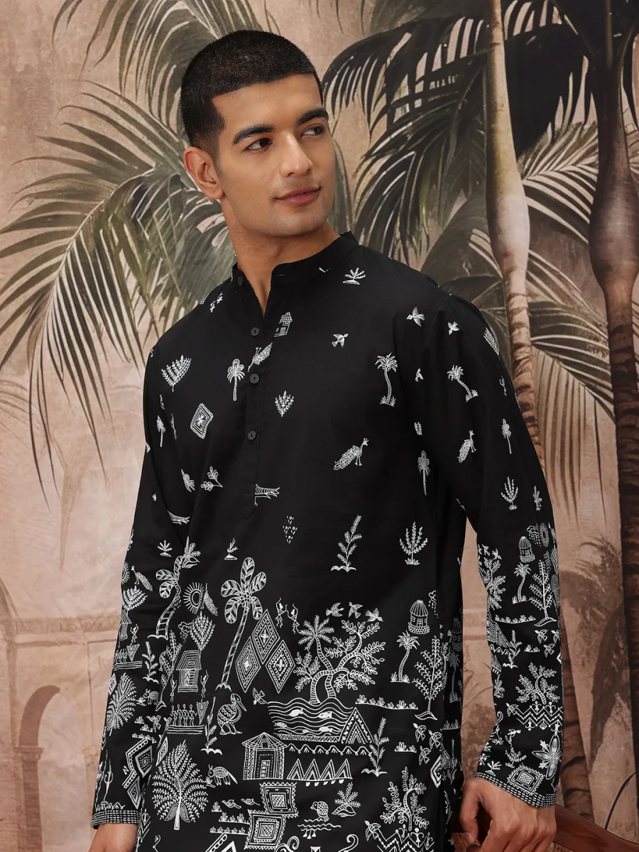 Tribal Print Cotton Kurta