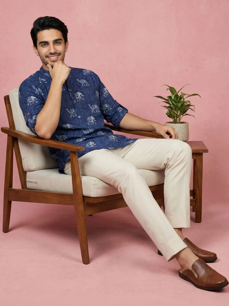 Men Printed Kurta