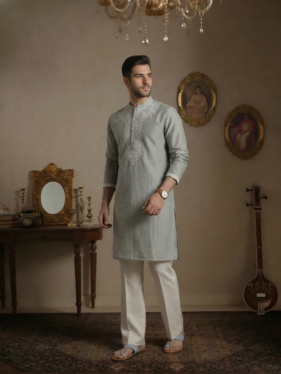 Premium Embroidered Kurta