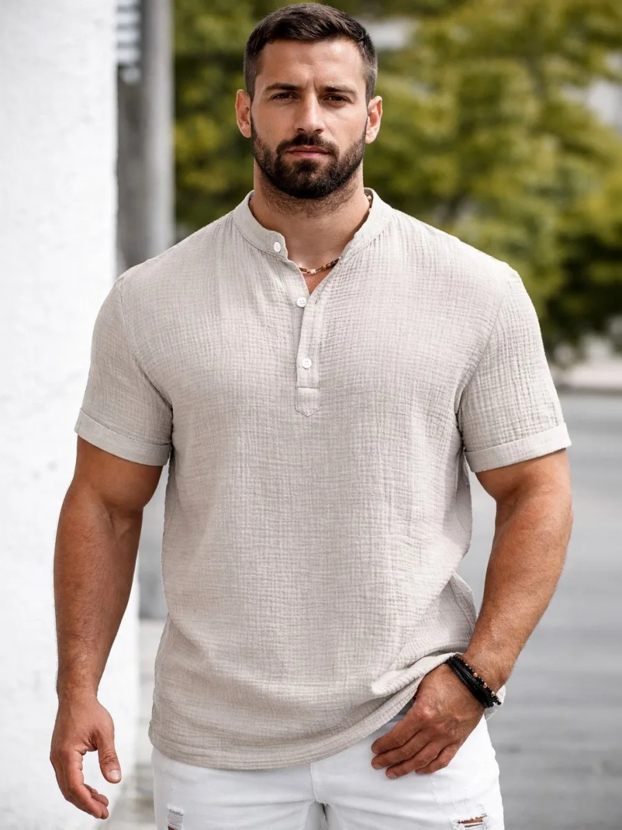 Men Mandarin Collar Kurta