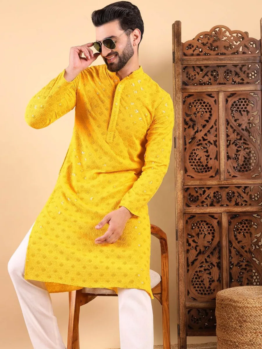 Embroidered  Straight Kurta