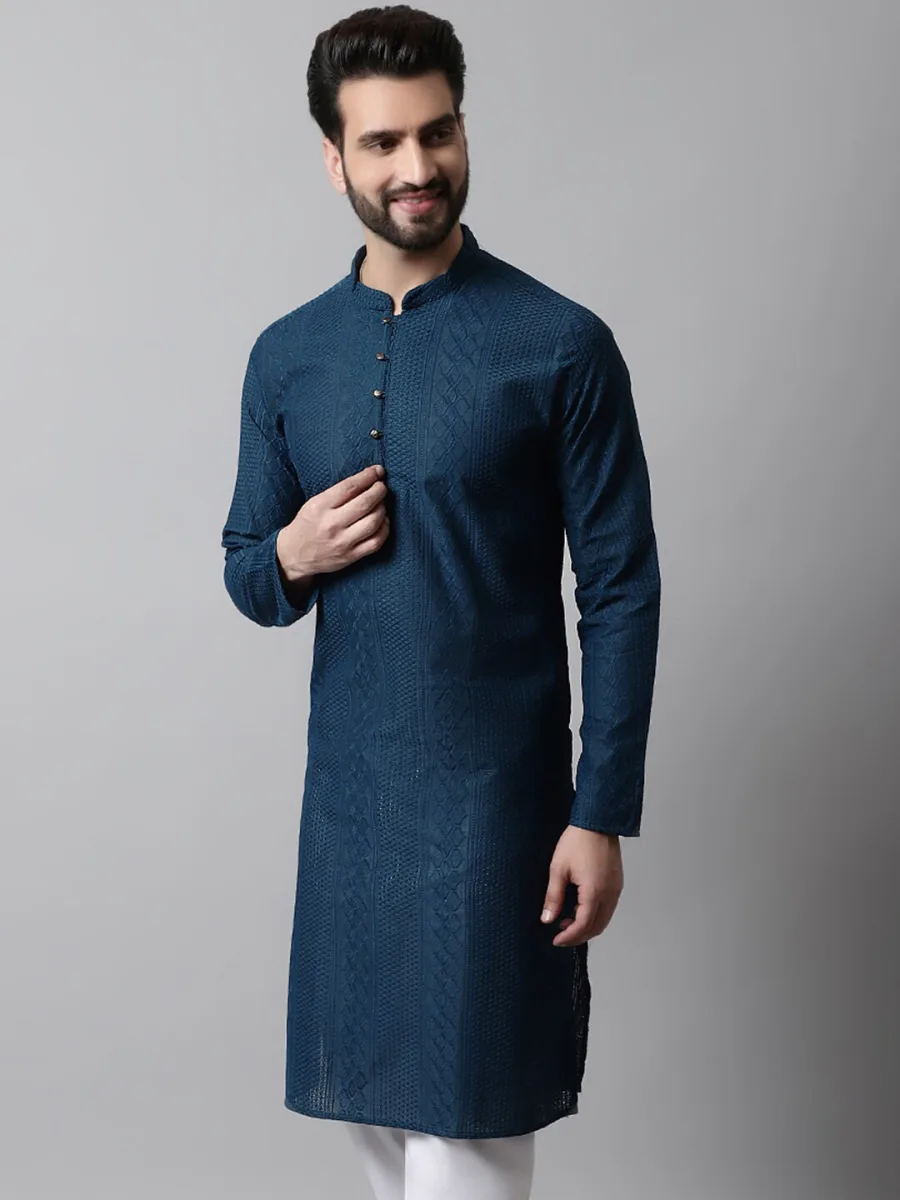 Men Ethnic Motifs Cotton Kurta