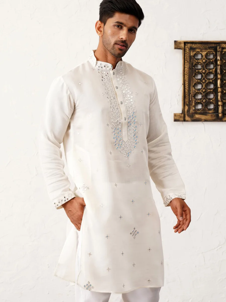 Signature Embroidered Kurta
