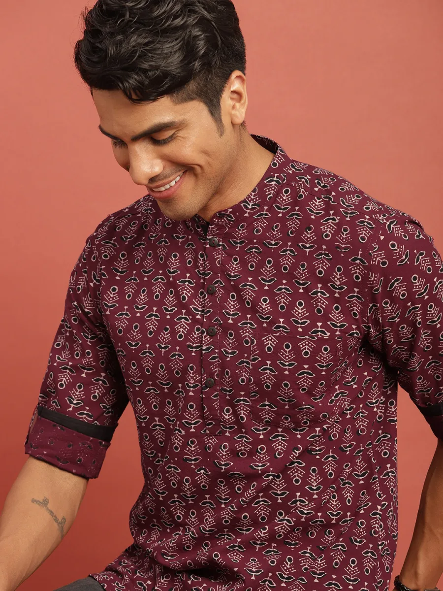 Bagru Printed Straight  Kurta