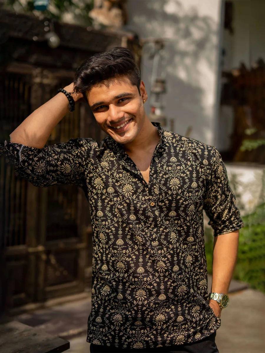 Cotton Printed Short Kurta