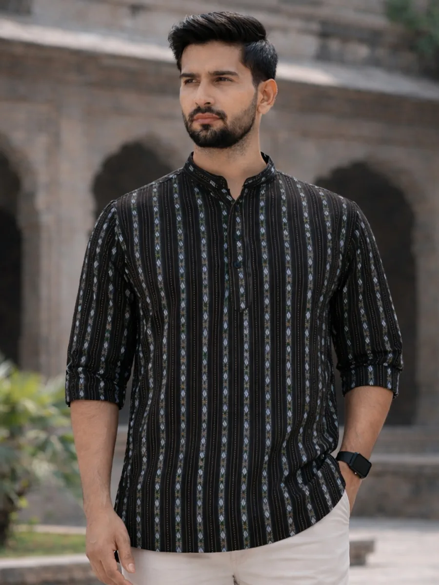 Men Geometric Printed Kurta