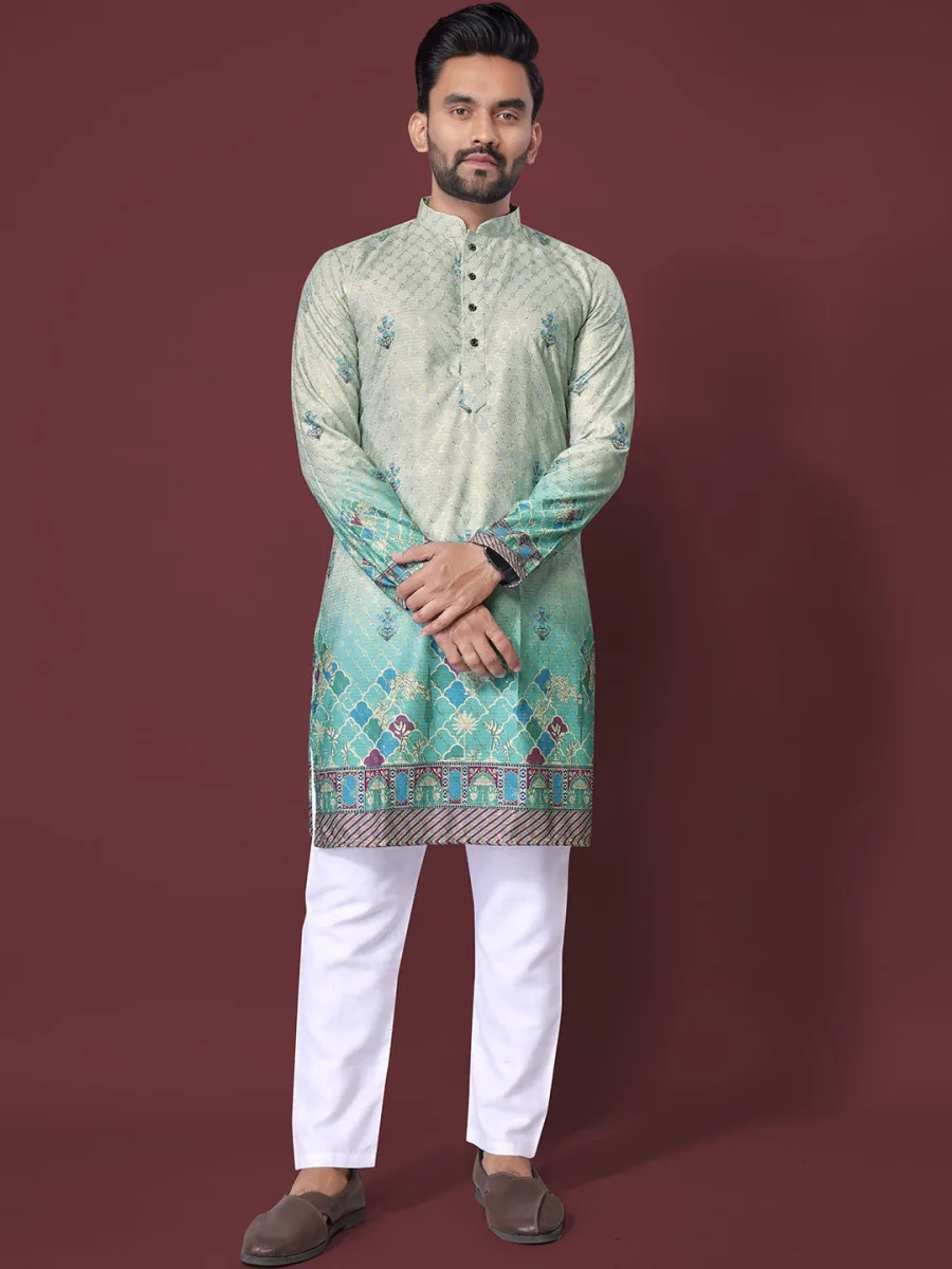 Men Floral Printed Kurta