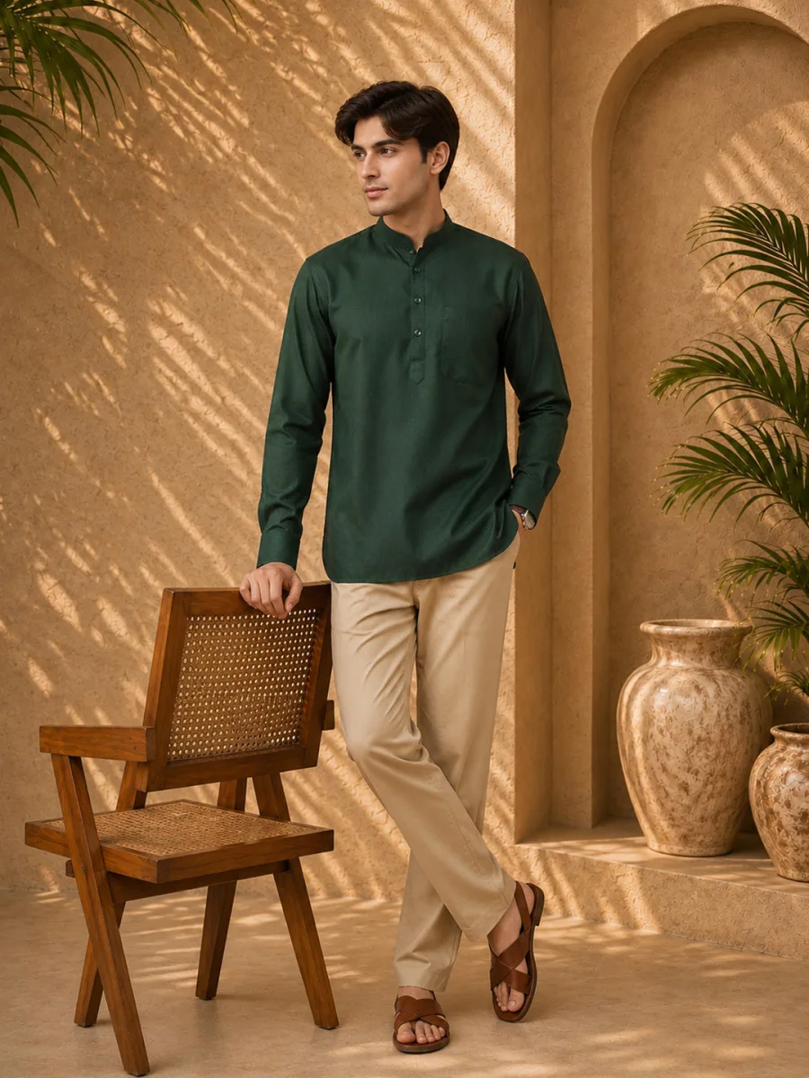 Mandarin Collar Straight Kurta