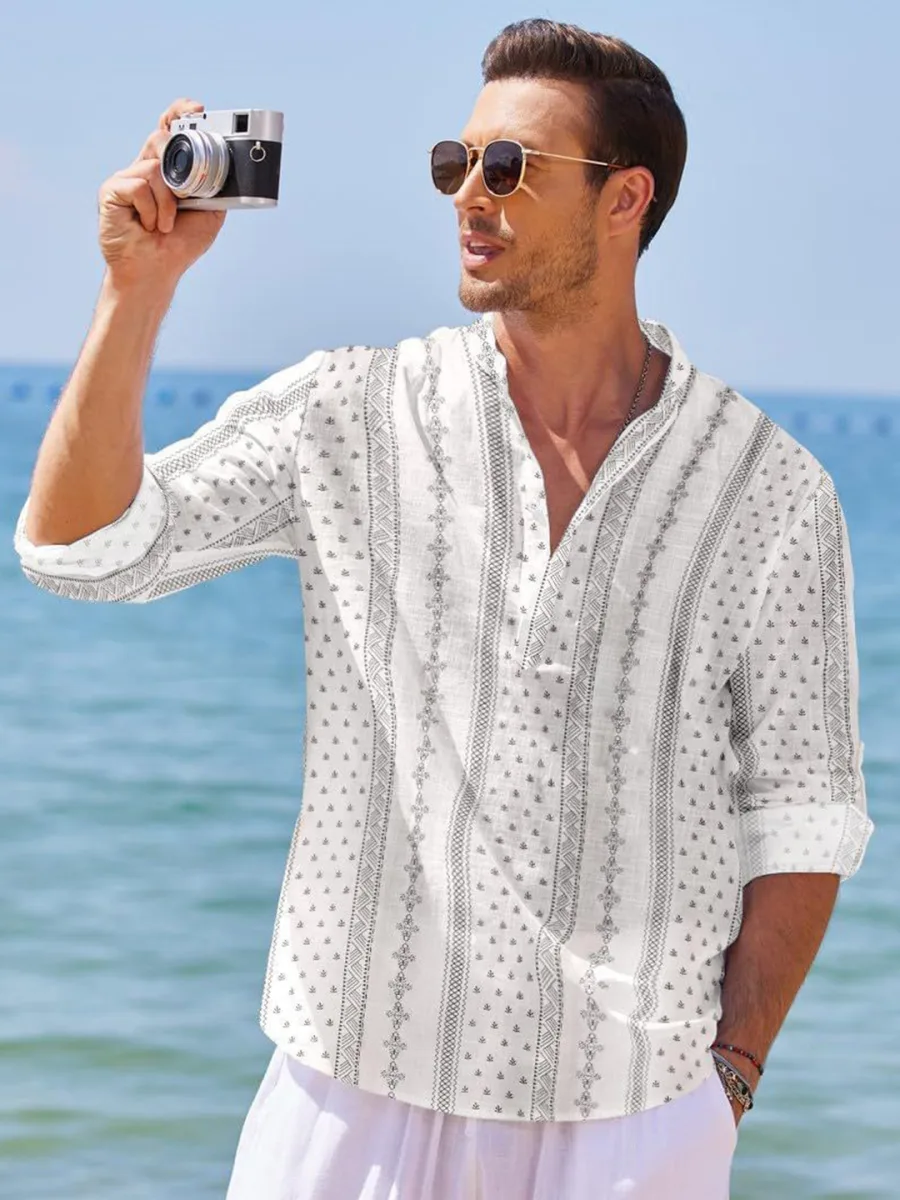 Men Geometric Printed Kurta