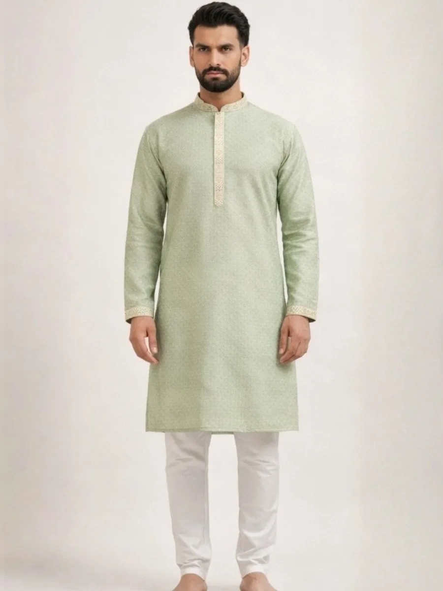 Mandarin Collar Straight Kurta
