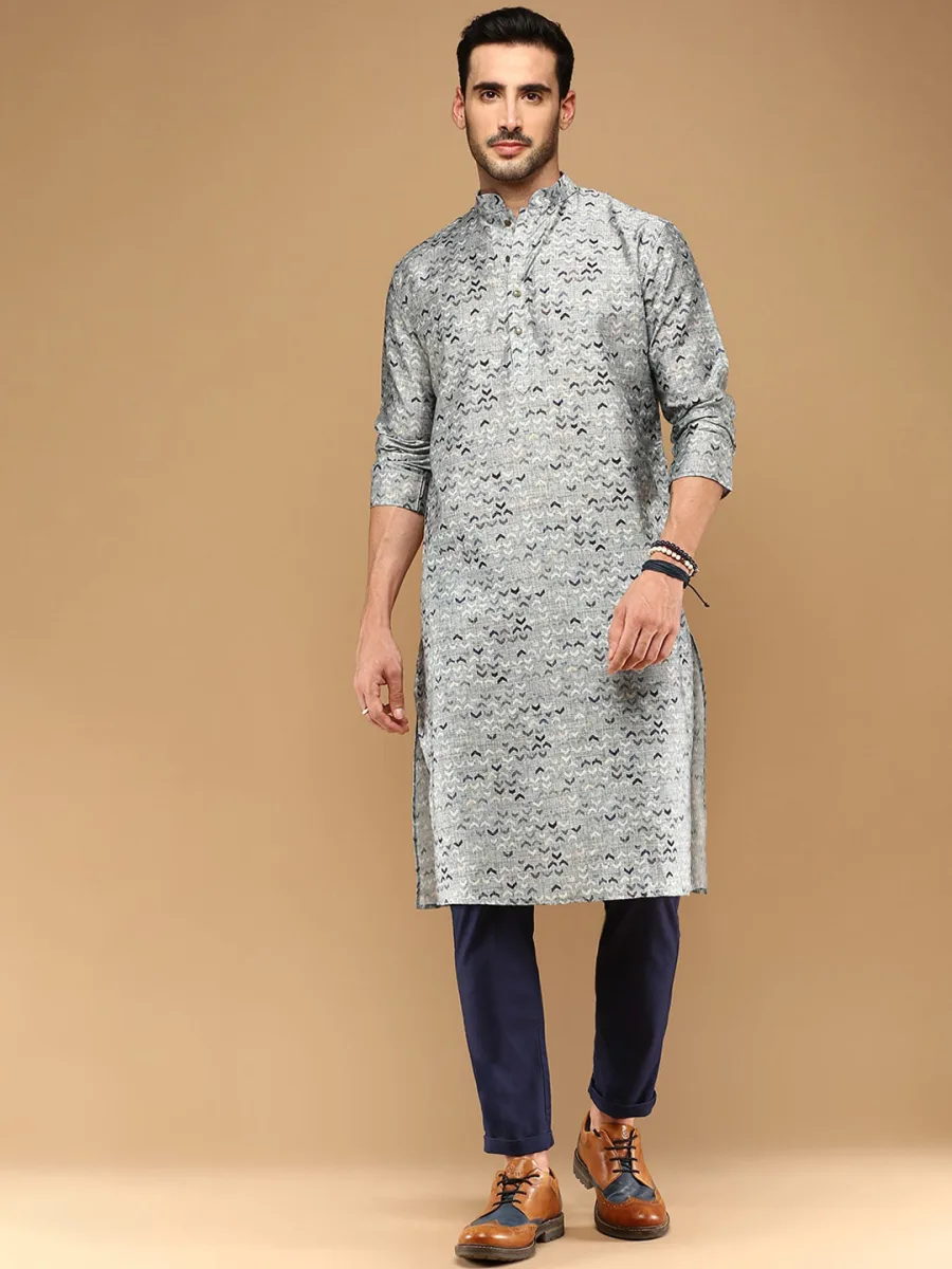 Printed Cotton Straight Kurta
