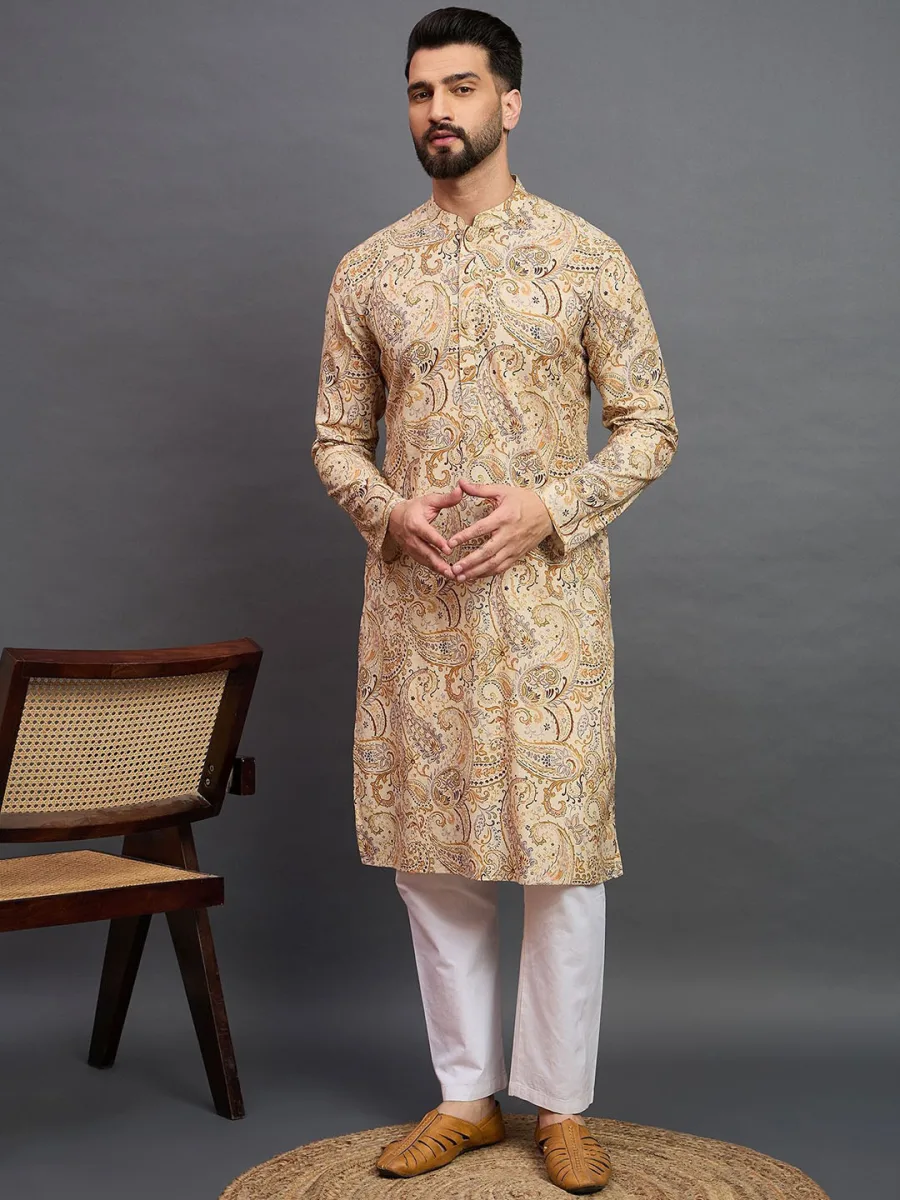 Printed Pure Cotton Kurta