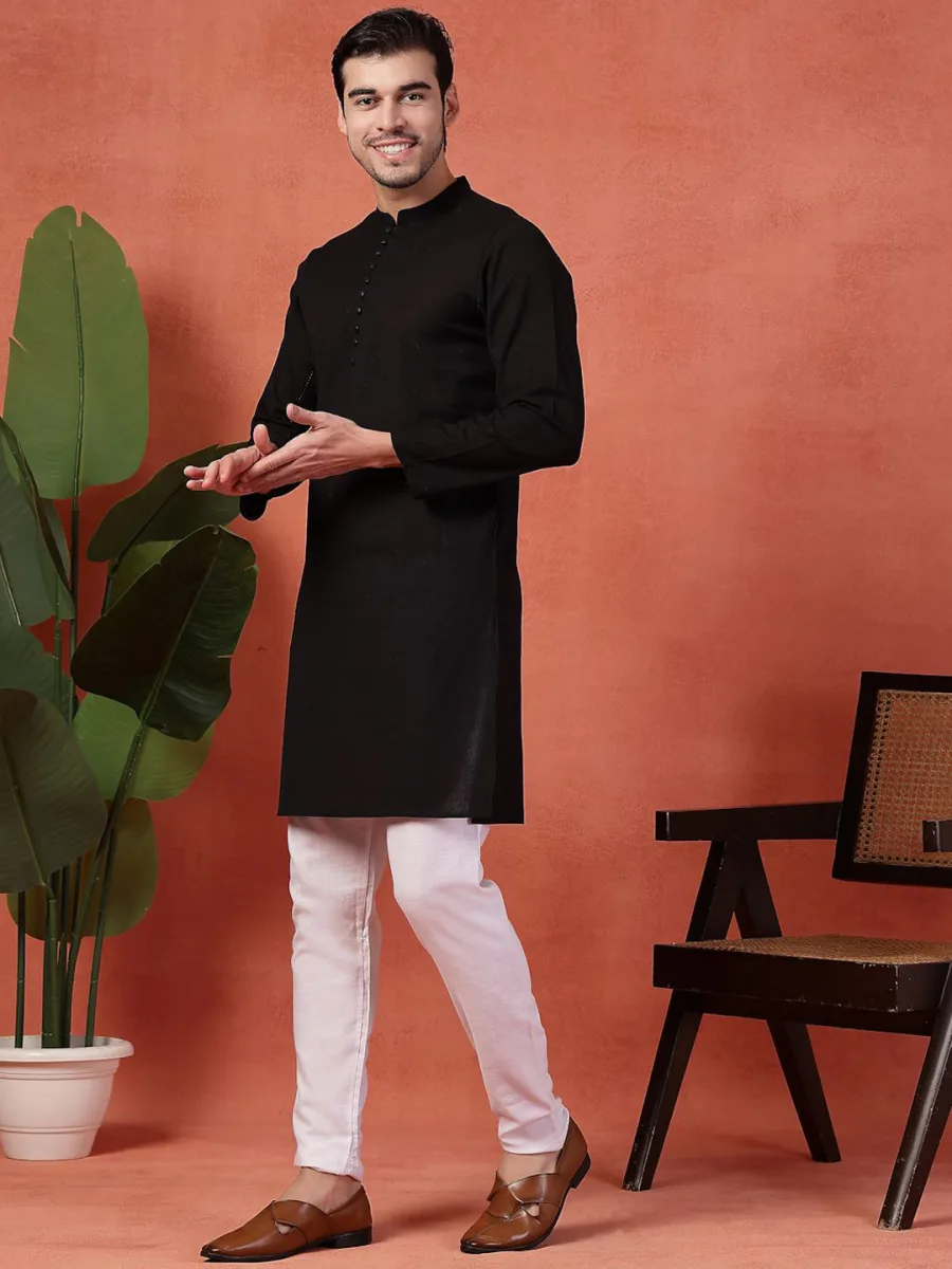 Cotton Mandarin Collar Kurta