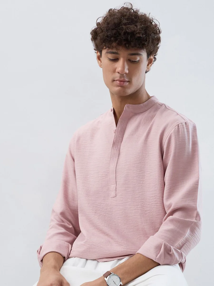 Band Collar Straight Kurta