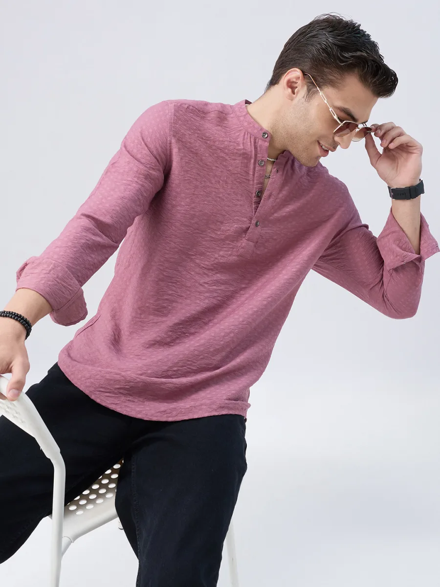 Men Woven Design Kurta