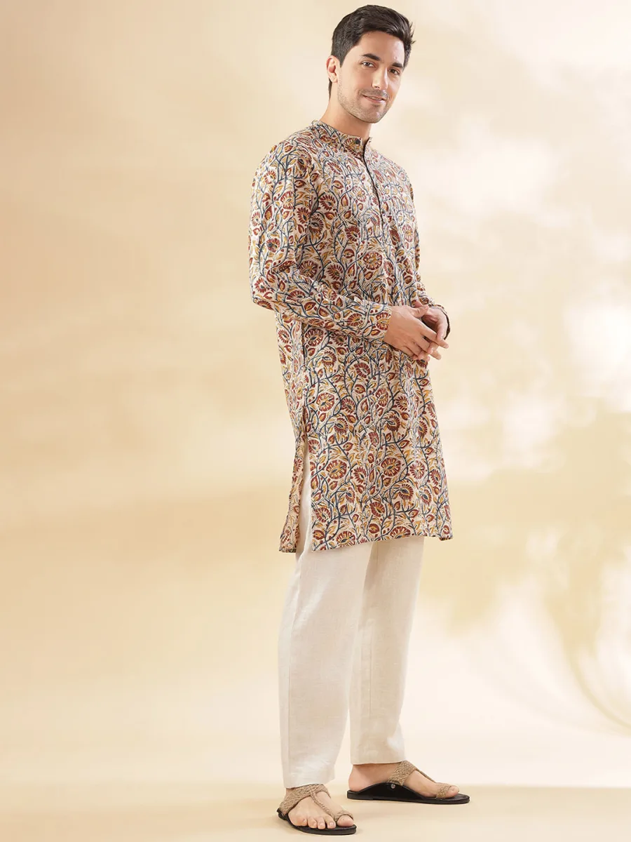 Printed Cotton Straight Kurta