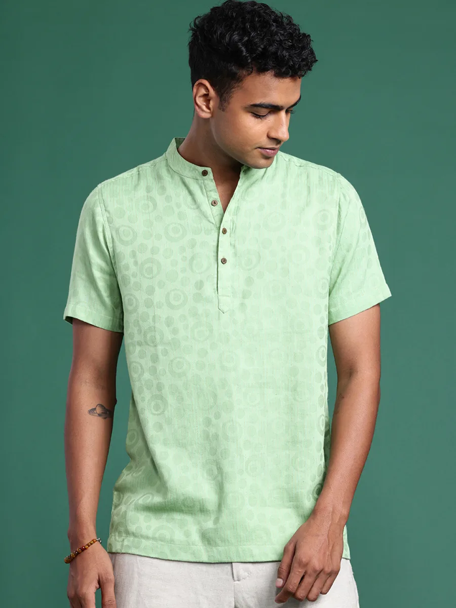 Pure Cotton Jacquard Kurta