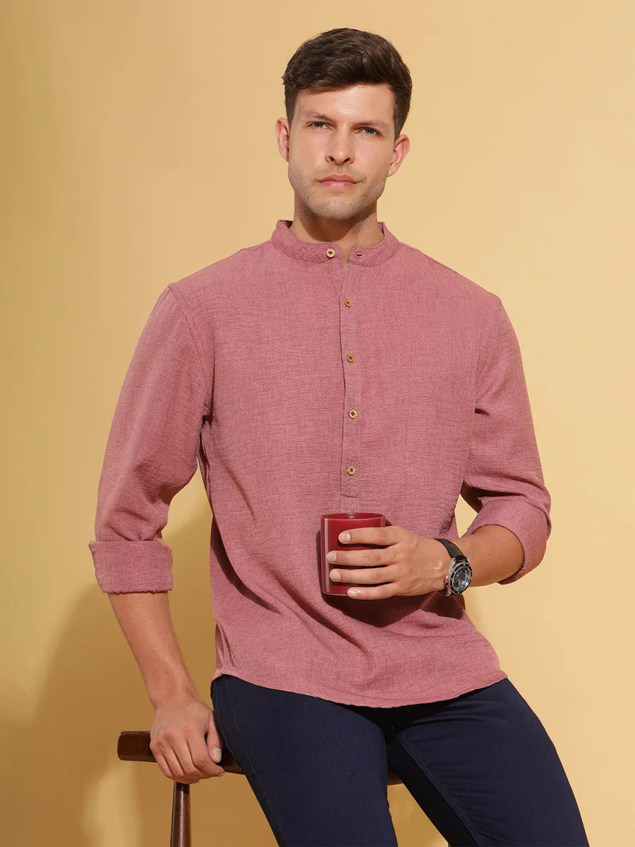 Band Collar Short Kurta