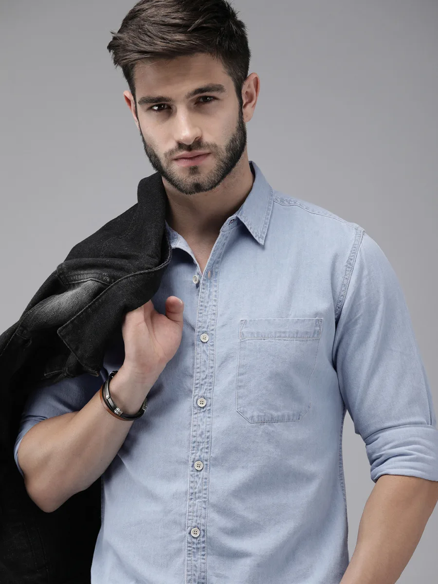 Chambray Casual Shirt