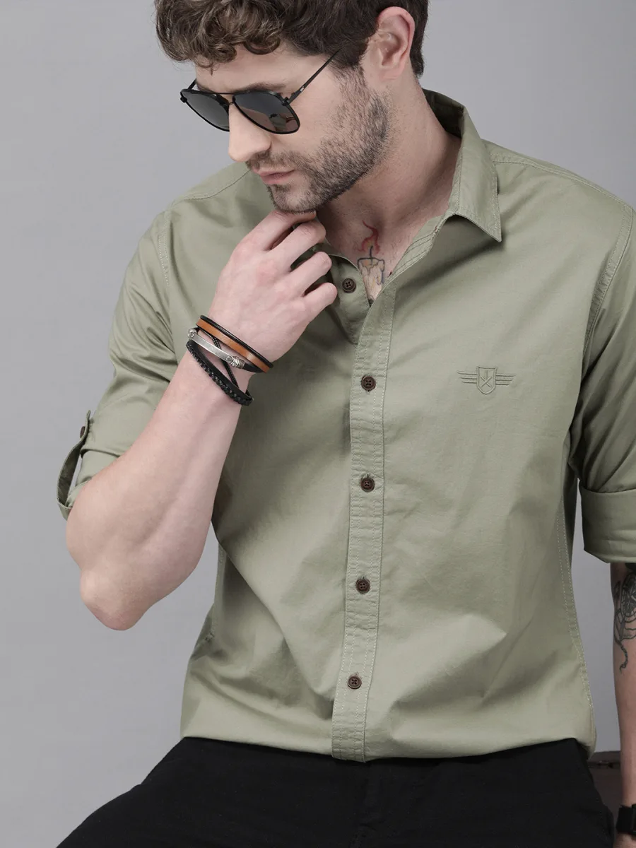 Opaque Casual Shirt