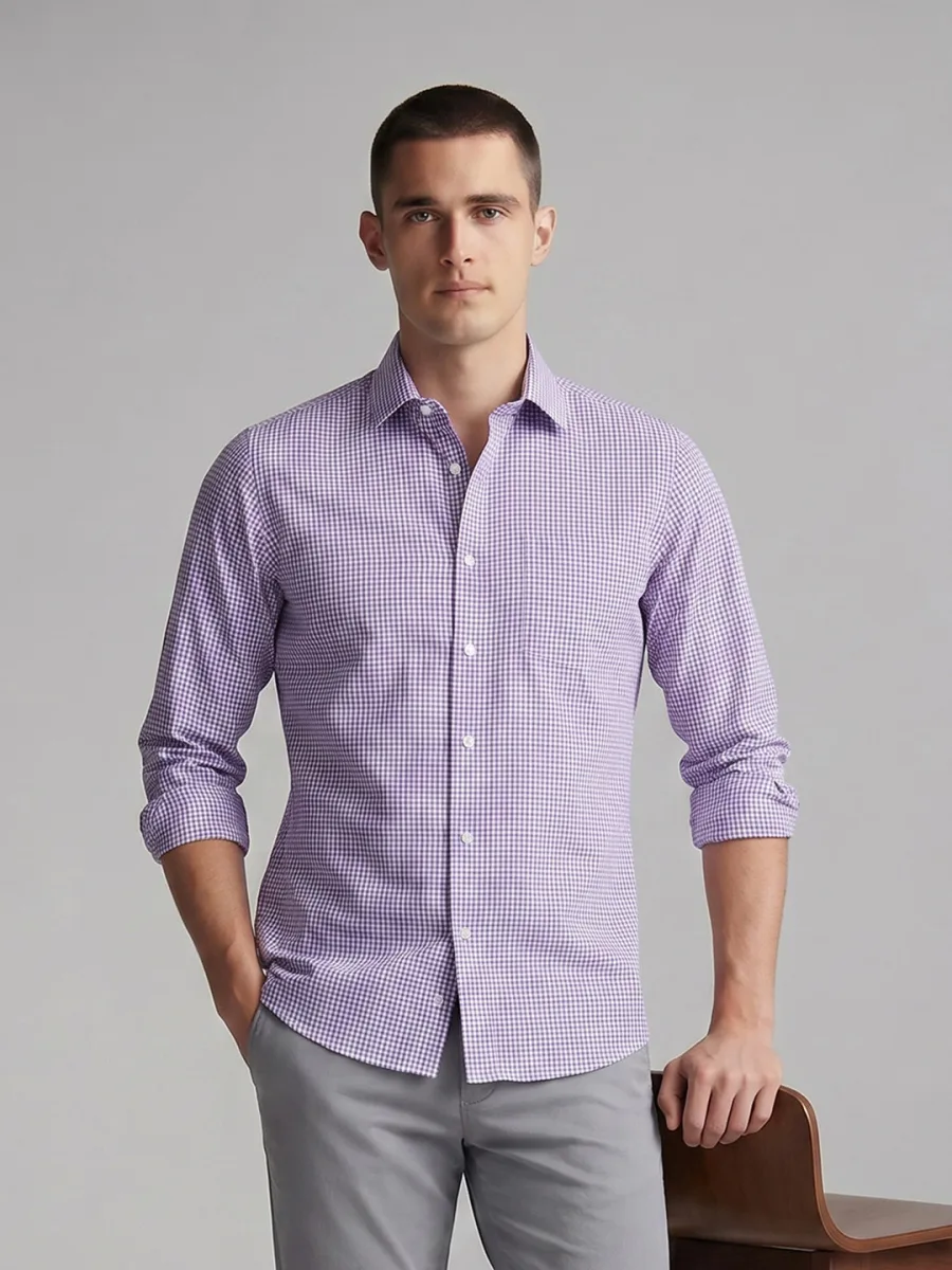 Checked Cotton Casual Shirt