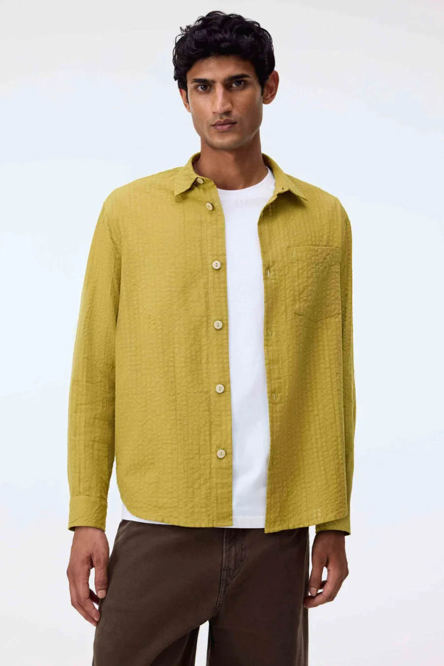 Regular Fit Seersucker Shirt