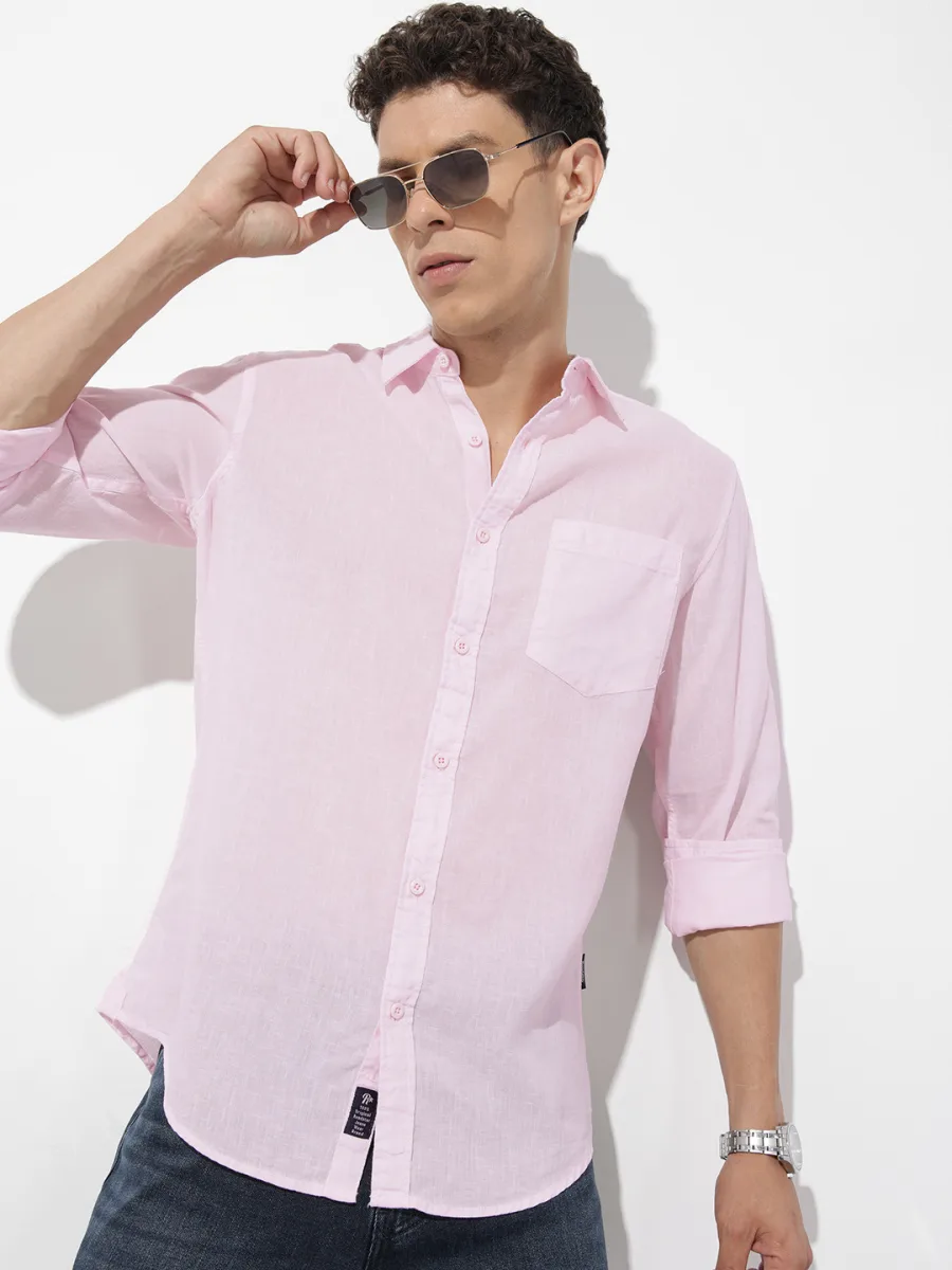 Pink Casual Shirt