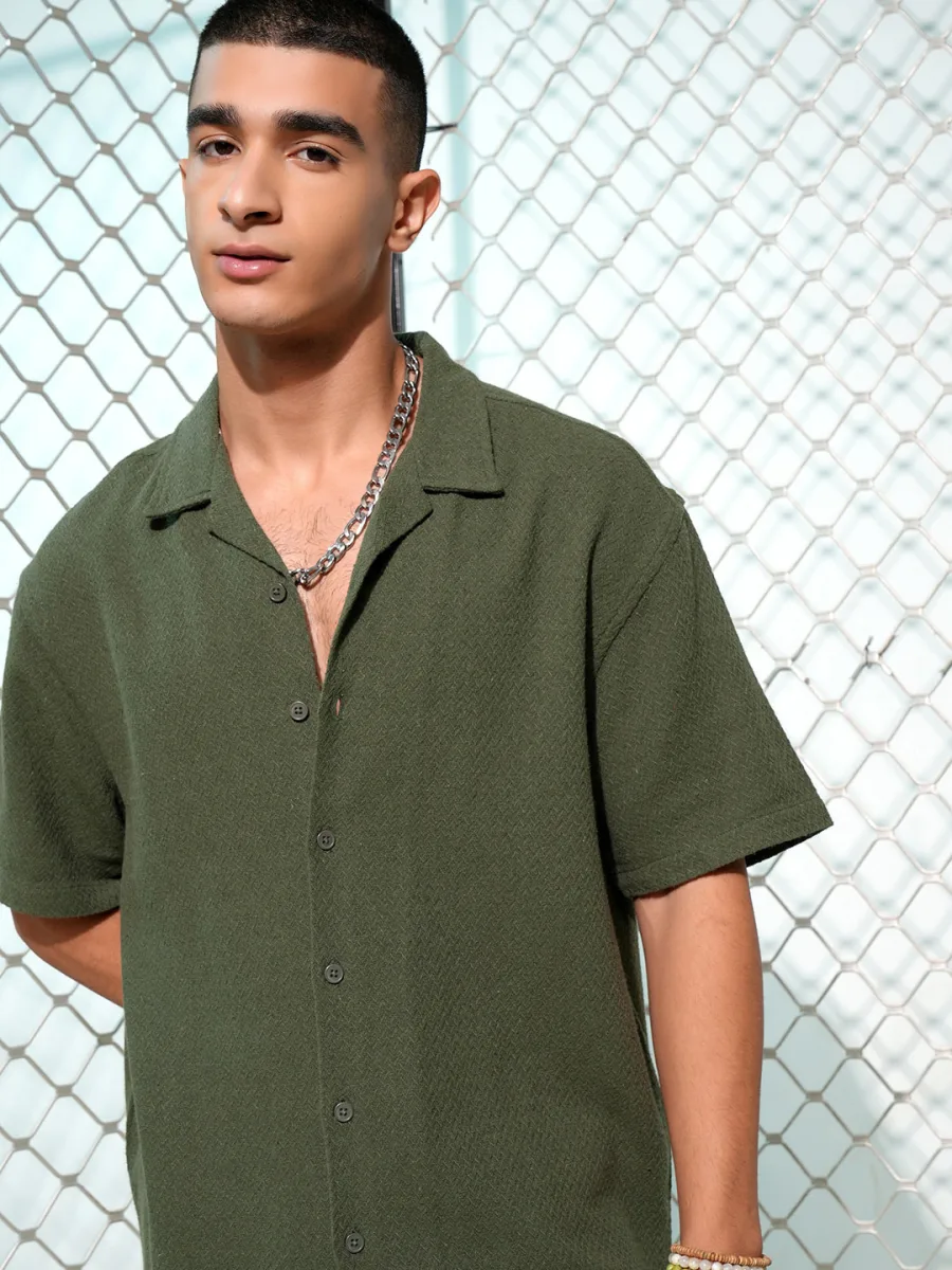 Casual Textured Shirt