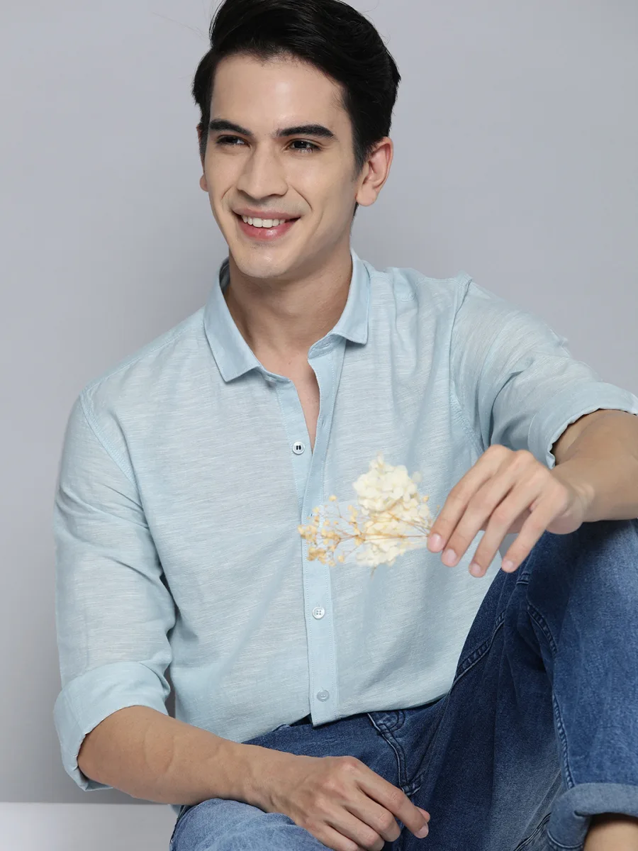 Opaque Cotton Linen Shirt