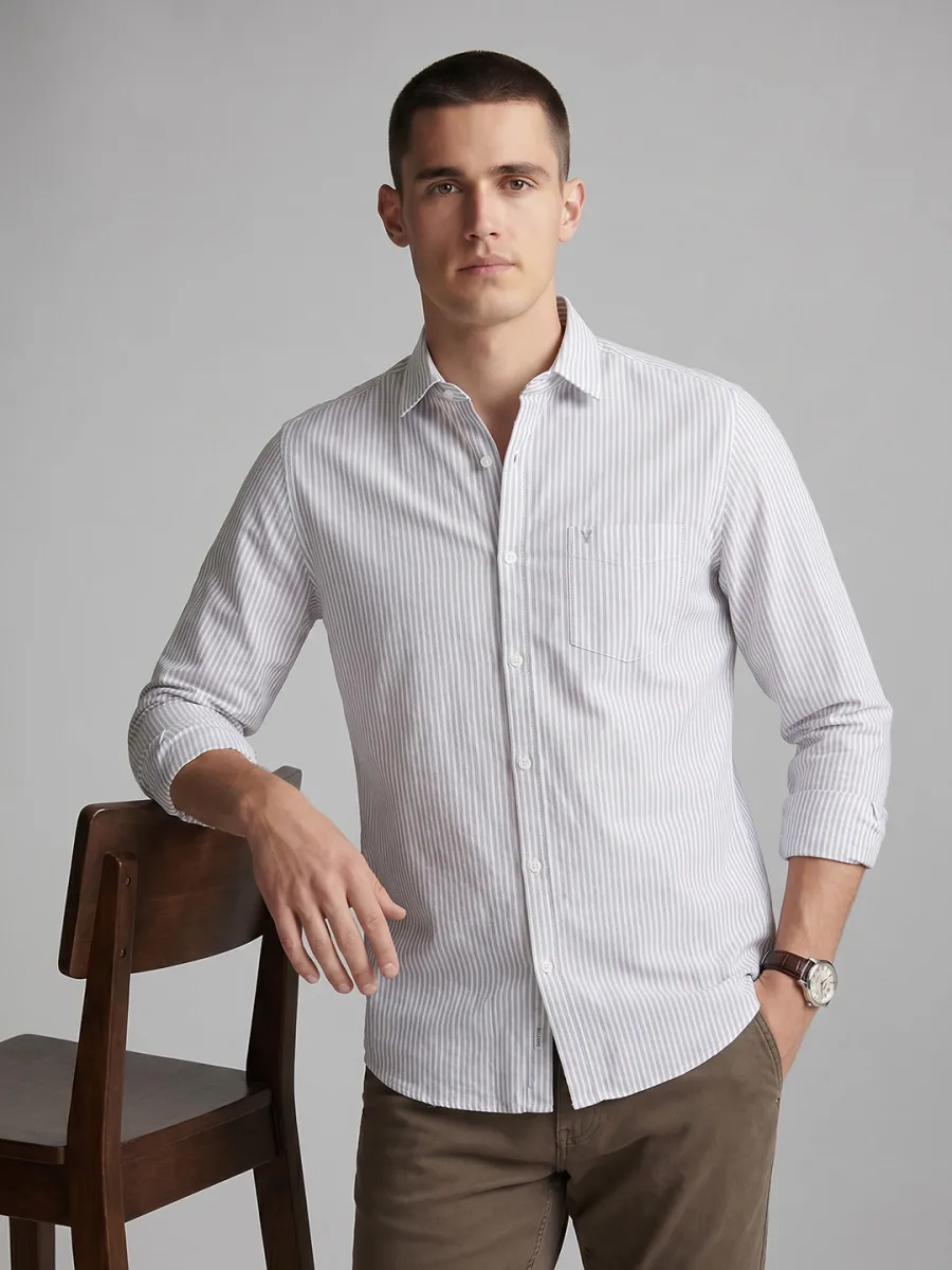 Striped Cotton Casual Shirt