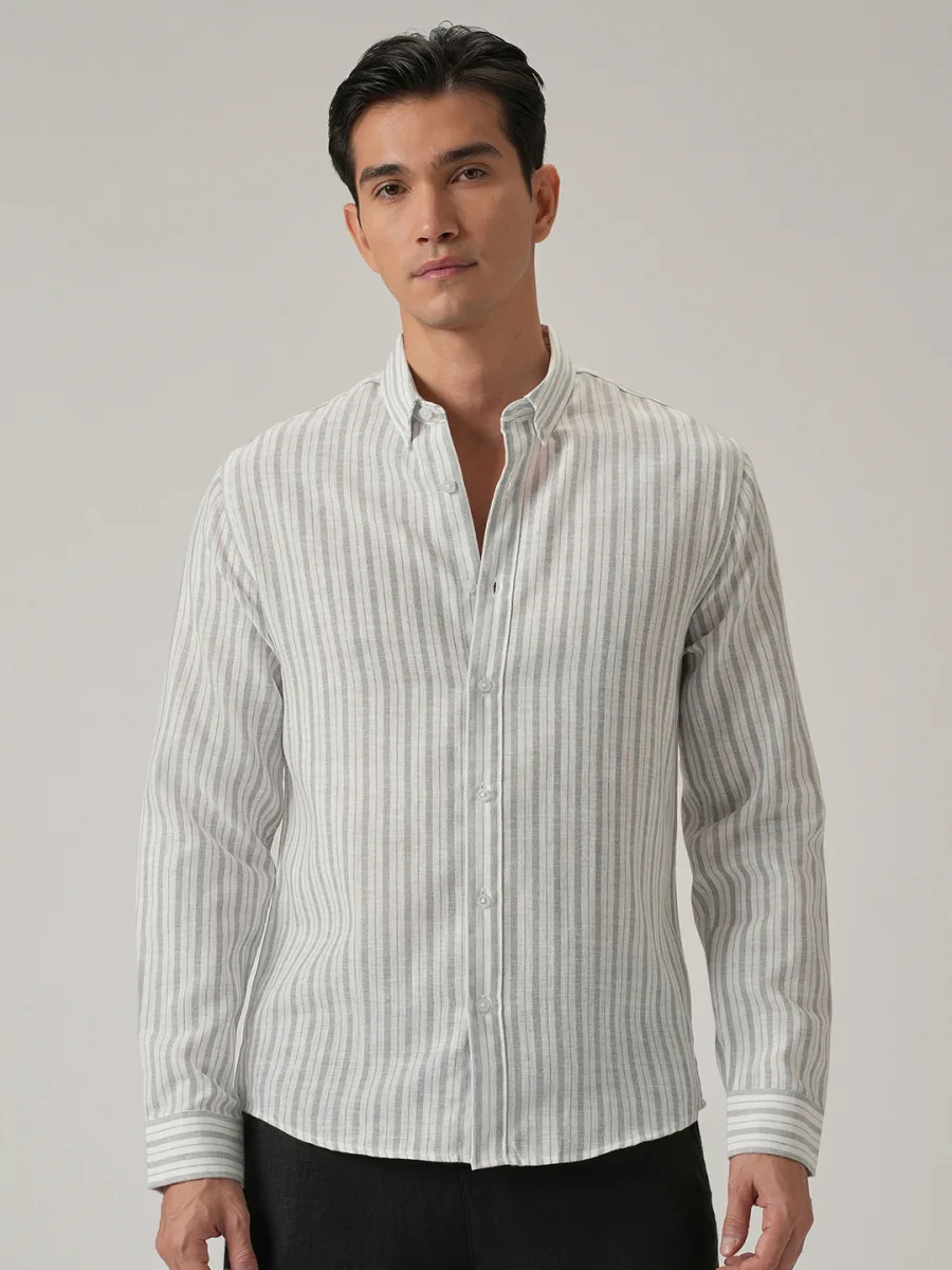 Men Blended Linen Shirt
