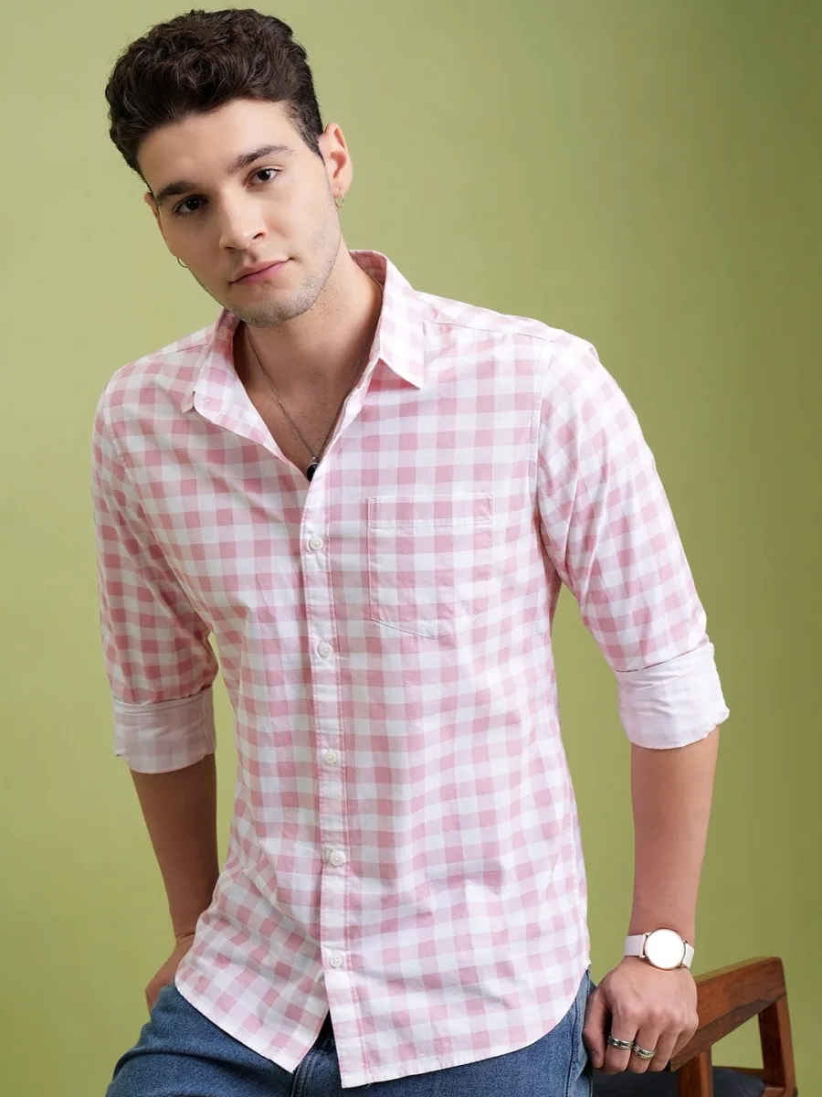 Silky Checked Shirt