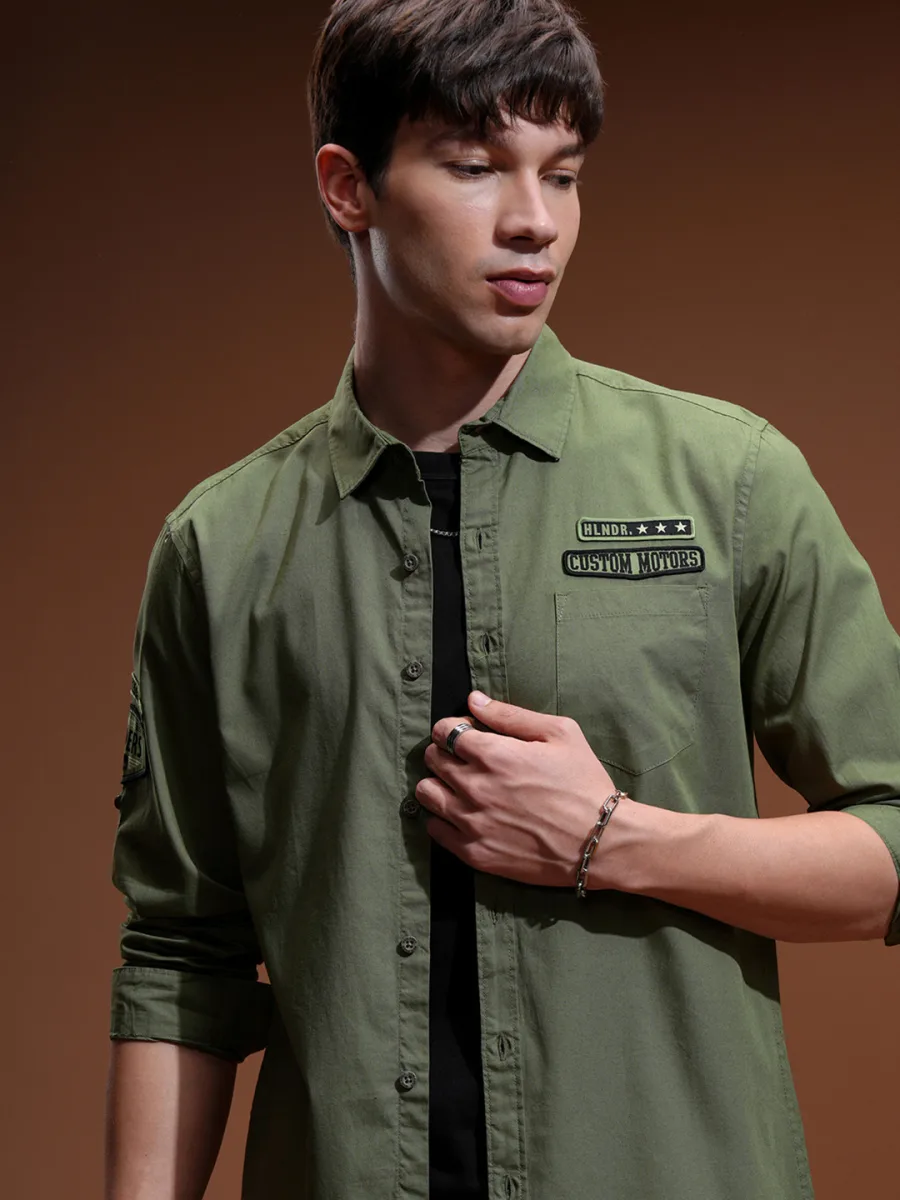 Men Slim Fit Casual Shirt