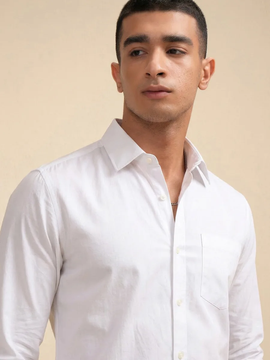 Essential Slim Fit Shirt — Champagne