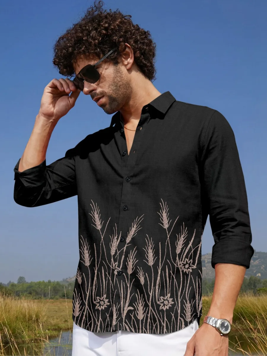Men Embroidery Shirt