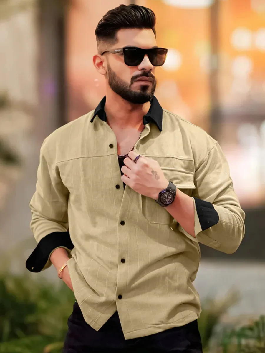 Signature Linen Shirt — Sand