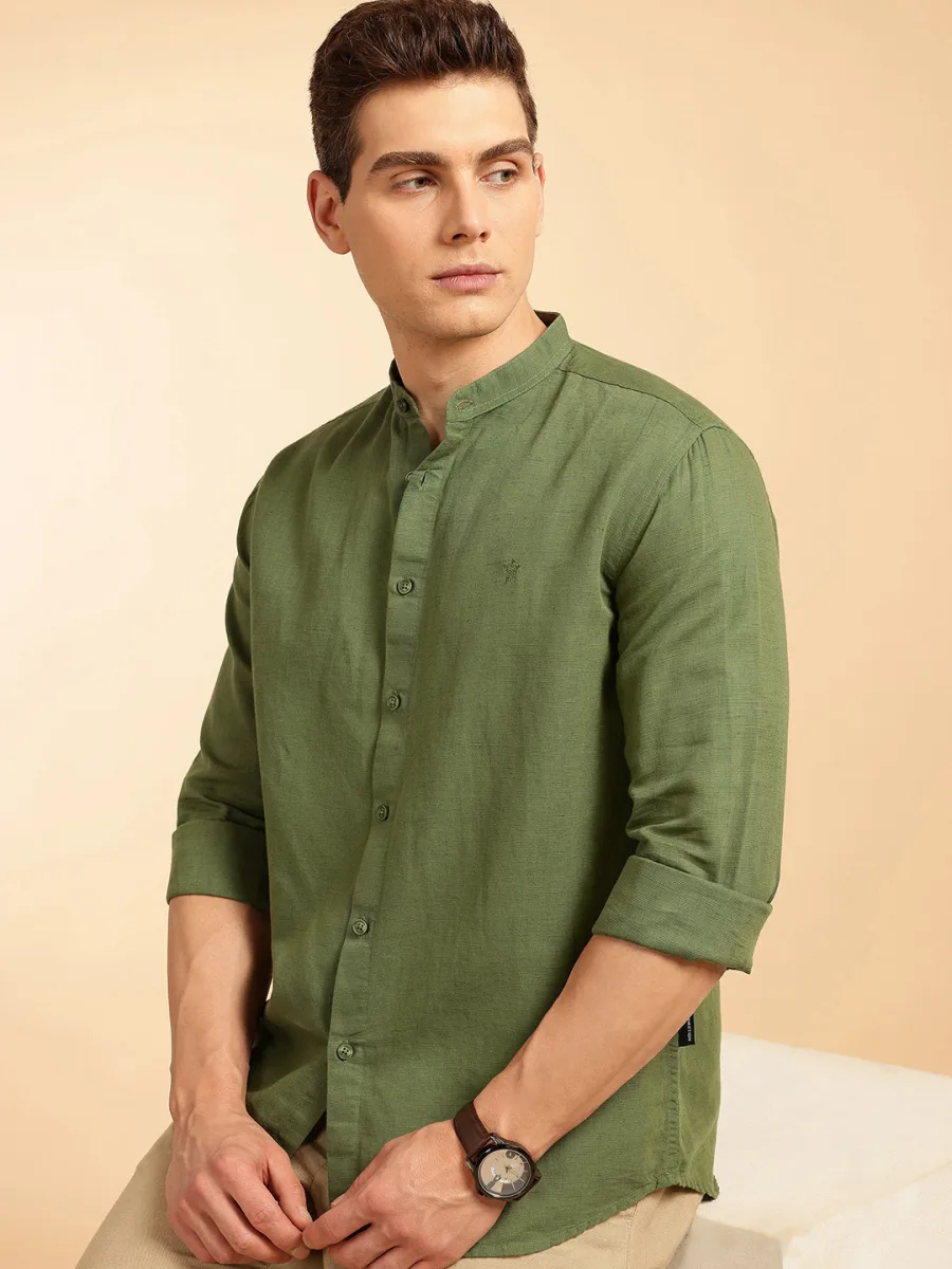 Slim Fit Linen Shirt