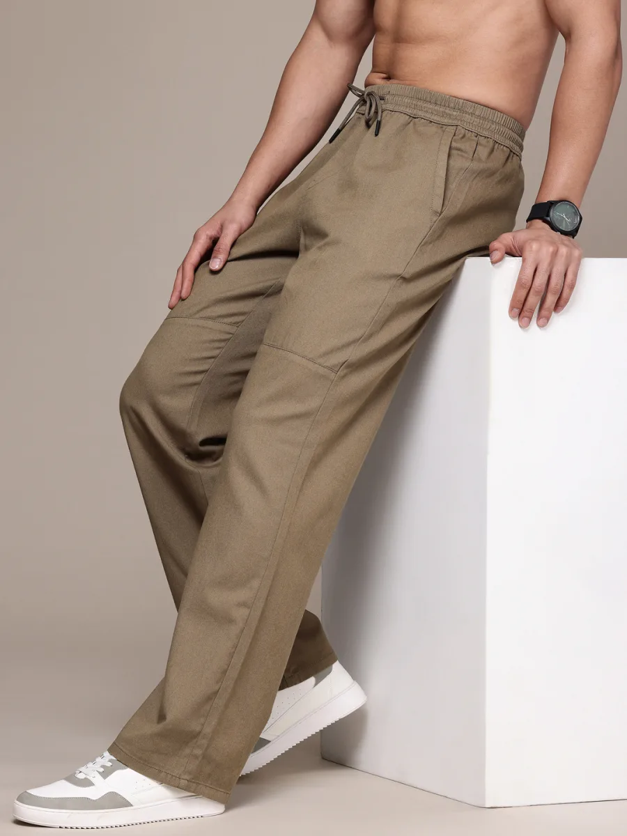 Men Pure Cotton Trousers