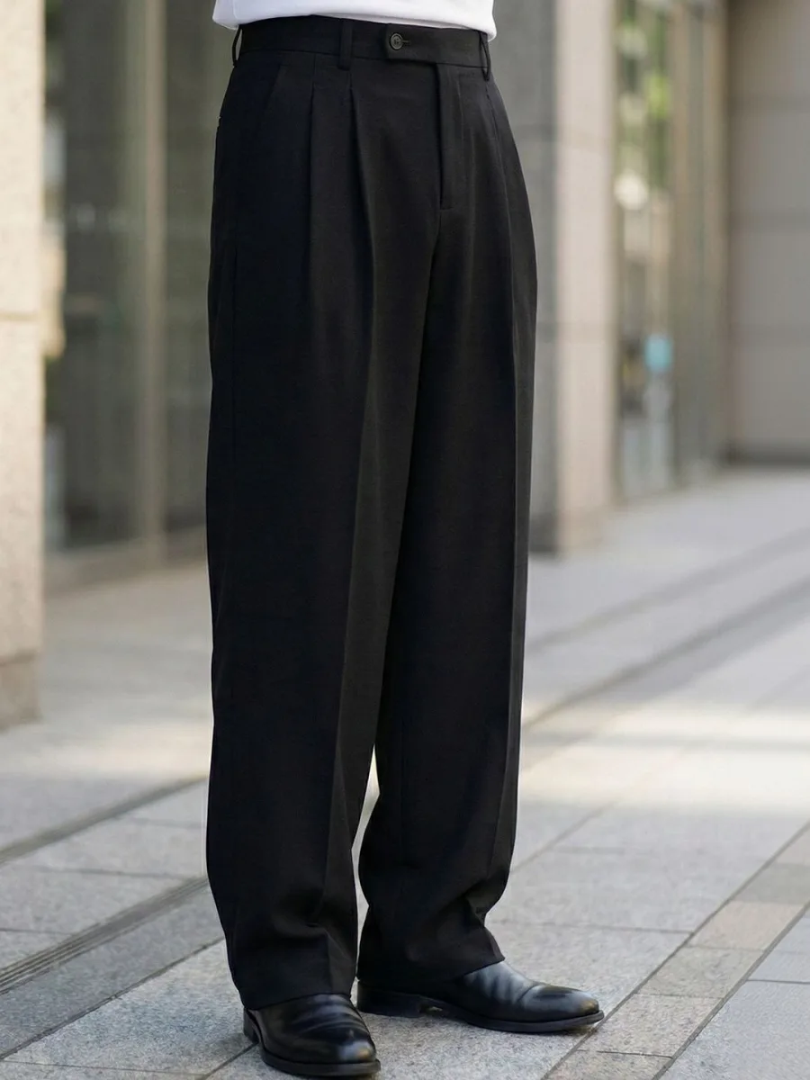 Men Straight Fit Korean Pants
